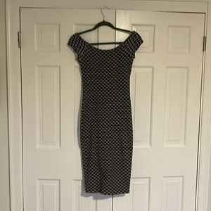 Zara Black and white Pencil Dress